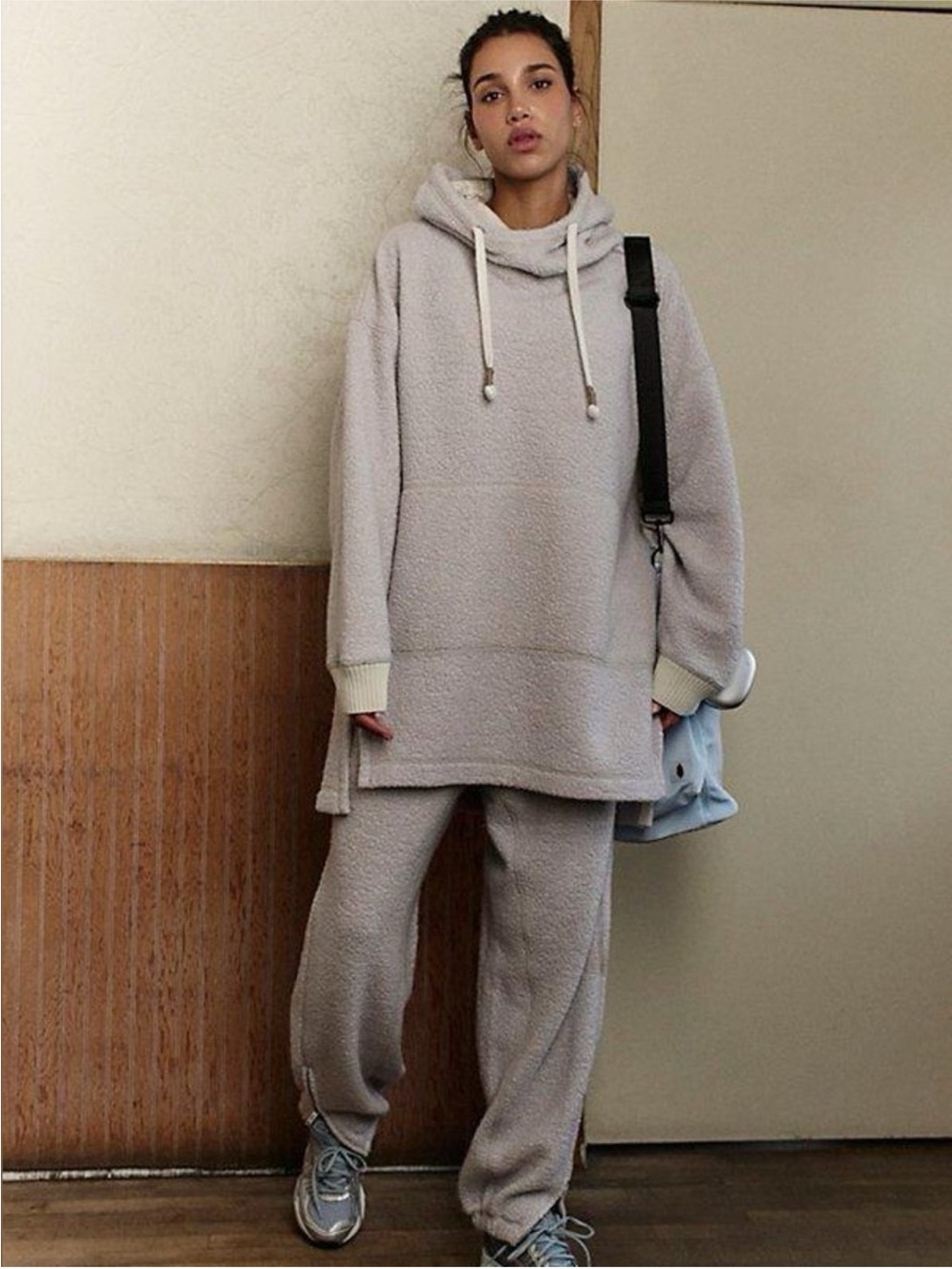 NWT FP Movement Highlands Wool Hoodie | Oatmeal Heather | Size XS